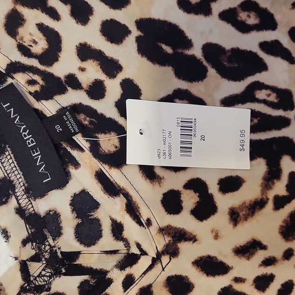 NWT Lane Bryant Animal Print High Low Top Size 20 - Picture 3 of 4